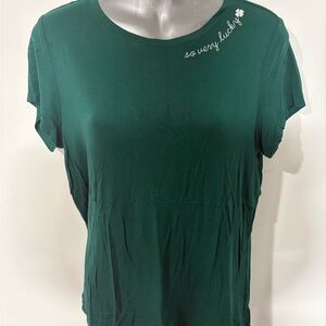 Women's Green Graphic Tee